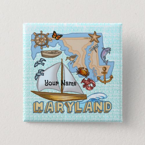 Maryland custom name  button