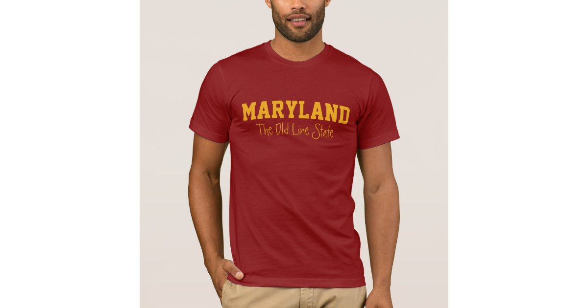 MARYLAND custom text clothing T-Shirt | Zazzle.com