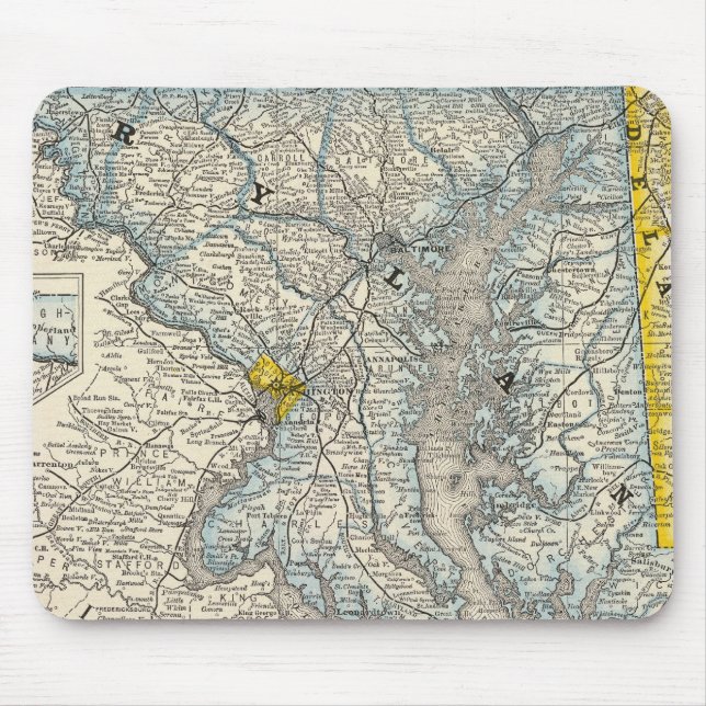 Maryland, DC, and Delaware Mouse Pad (Front)