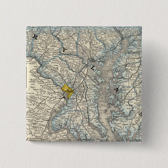 Maryland, DC, and Delaware Pinback Button (Front)