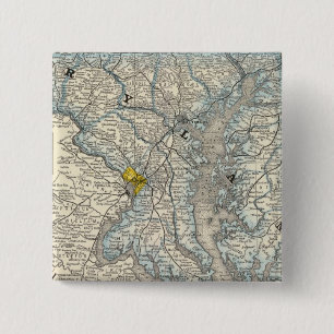 Maryland, DC, and Delaware Pinback Button