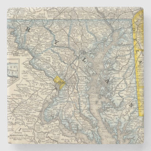 Maryland, DC, and Delaware Stone Coaster