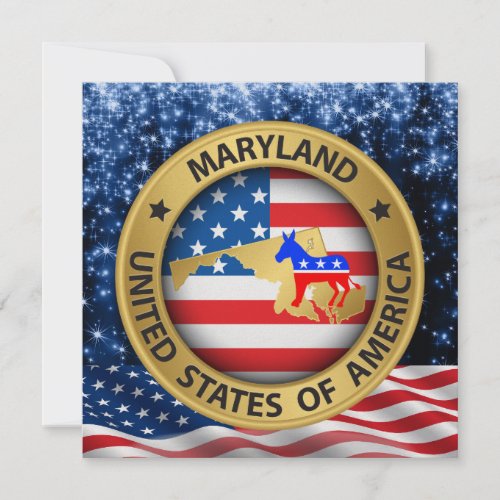 Maryland Democrat Patriotic Invitation _ srf