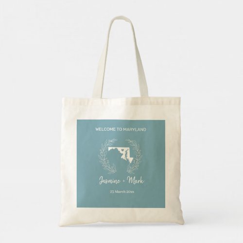 Maryland Destination Wedding Welcome Tote Bag