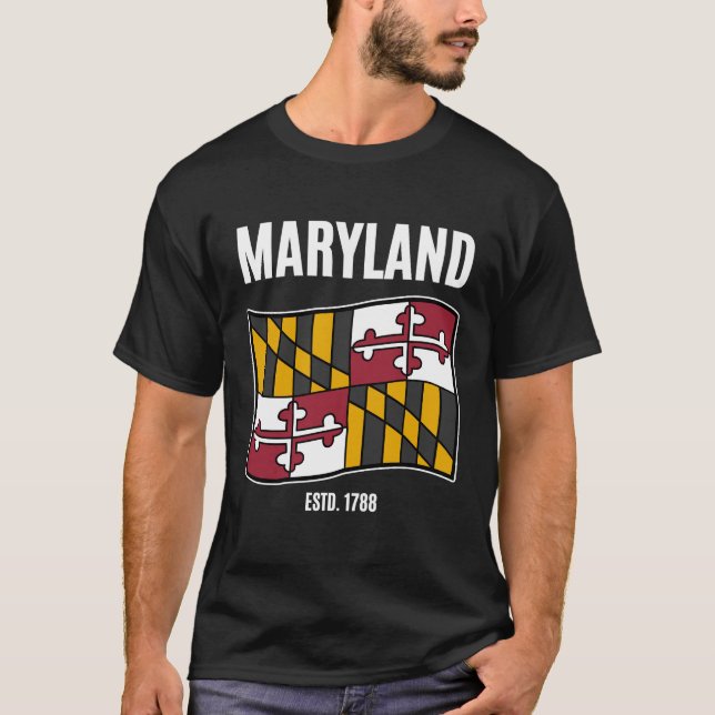 Maryland flag 1788 T-Shirt (Front)