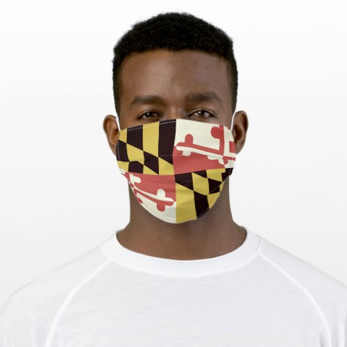 MARYLAND Flag _ Adult Cloth Face Mask