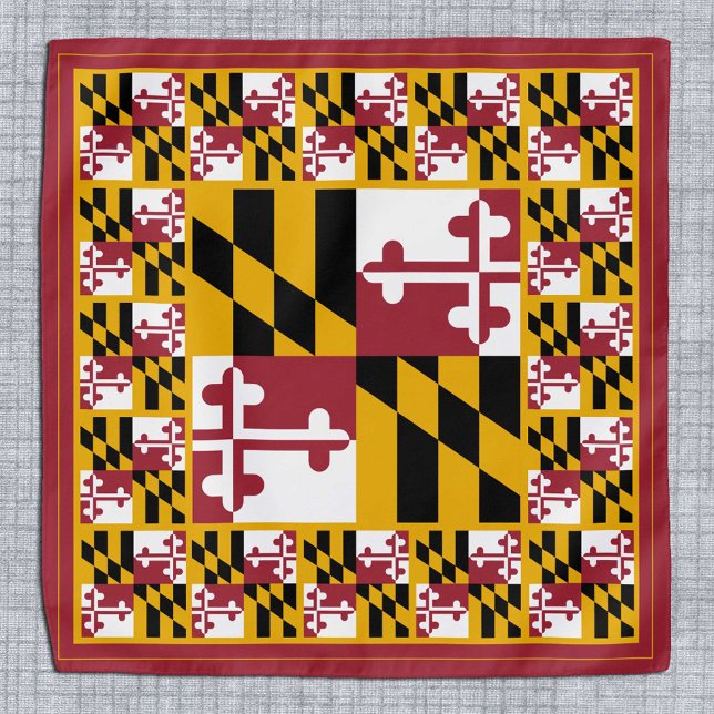 Maryland Flag Bandana, patriotic fashion USA Bandana (Creator Uploaded)