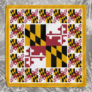 Maryland Flag Bandana, patriotic USA / sports Bandana