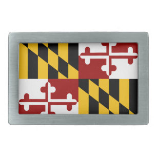 Maryland flag belt buckle