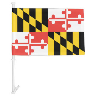 Maryland Flag Car Flag