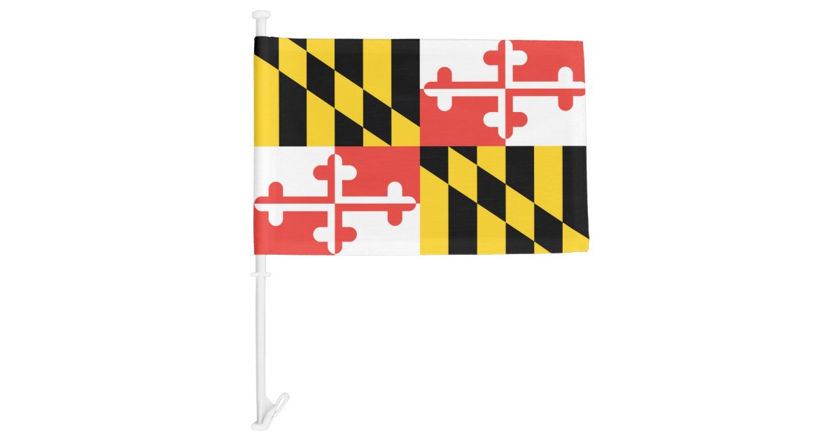 Maryland Flag Car Flag | Zazzle