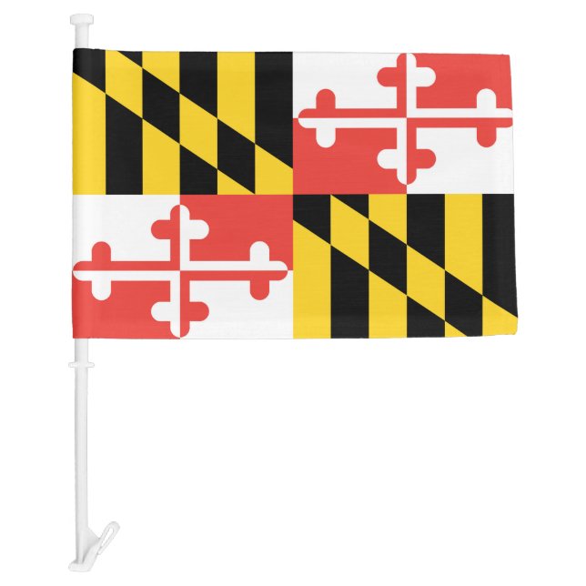 Maryland Flag Car Flag (Front)