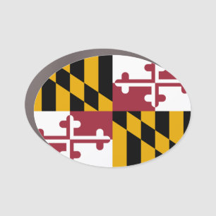 Maryland Flag Car Magnet
