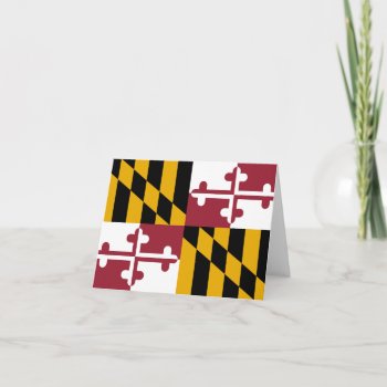 Maryland Flag Card by FlagWare at Zazzle