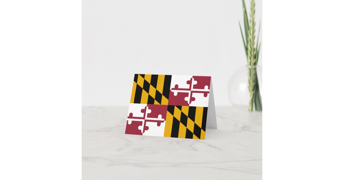 Maryland Flag Card | Zazzle