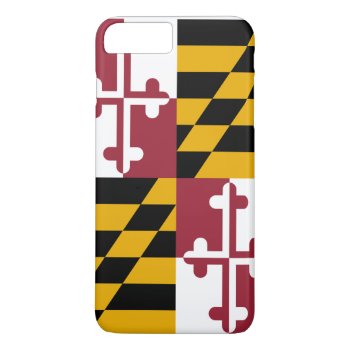 Maryland Flag Iphone 8 Plus/7 Plus Case by GrooveMaster at Zazzle