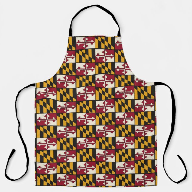 Maryland Flag Chef’s Apron  (Front)