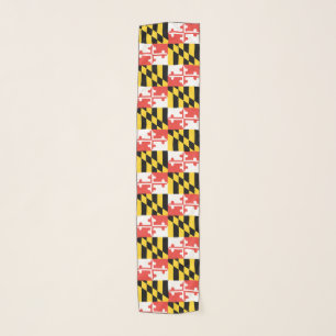 Maryland Flag Chiffon Scarf