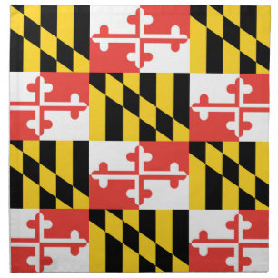 Maryland Flag Cloth Napkins