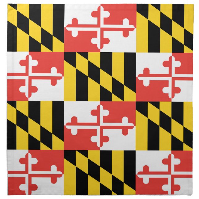 Maryland Flag Cloth Napkins (Front)