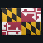Maryland Flag Cloth Placemat<br><div class="desc">Maryland is a U.S. state located in the Mid-Atlantic region of the United States, bordering Virginia, West Virginia, and Washington, D.C. to its south and west; Pennsylvania to its north; and Delaware to its east. Maryland was the seventh state to ratify the United States Constitution, and has three occasionally used nicknames: the Old Line State, the Free State, and the Chesapeake Bay State. Maryland is one of the smallest...</div>
