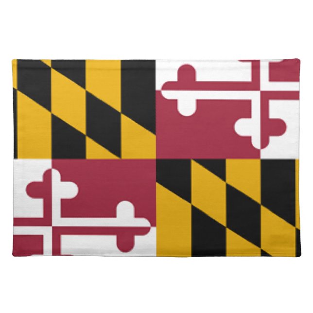 Maryland Flag Cloth Placemat (Front)