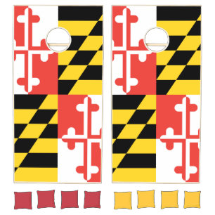Maryland Flag Cornhole Set