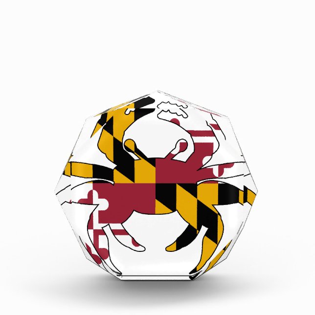 Maryland Flag Crab Award (Front)