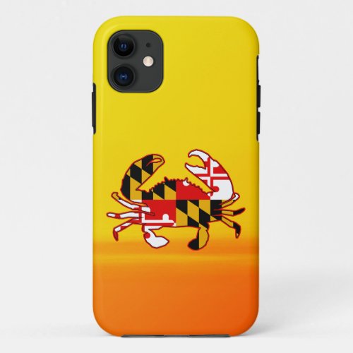 Maryland Flag Crab iPhone 11 Case