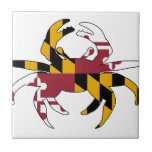 Maryland Flag Crab Ceramic Tile at Zazzle