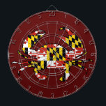 Maryland flag crab dart board<br><div class="desc">Maryland flag crab dart board</div>