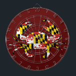 Maryland flag crab dart board<br><div class="desc">Maryland flag crab dart board</div>