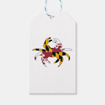 Maryland Flag Crab Gift Tags by HomeWithRachelDiane at Zazzle