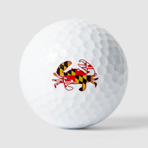 Maryland Flag Crab Golf Balls