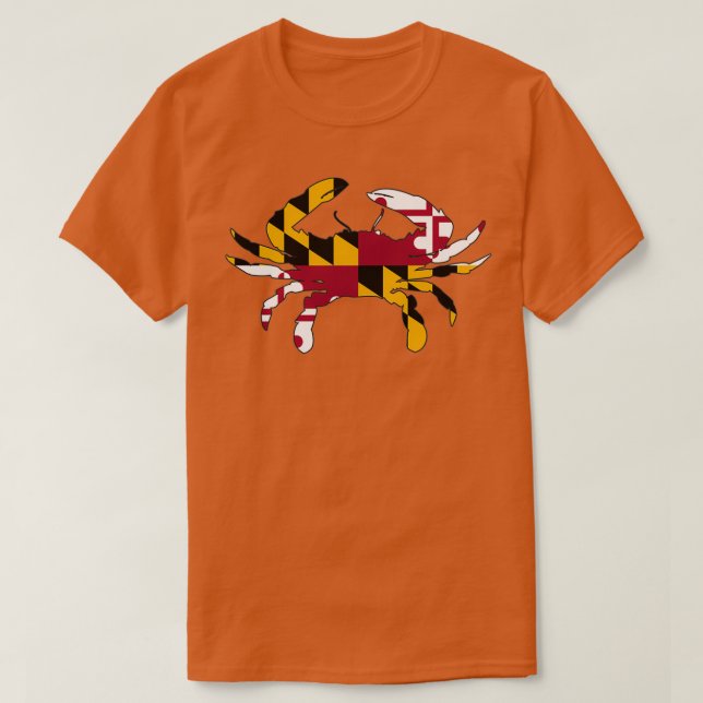 Maryland Flag Crab Limited Edition Perfect Gift T-Shirt (Design Front)