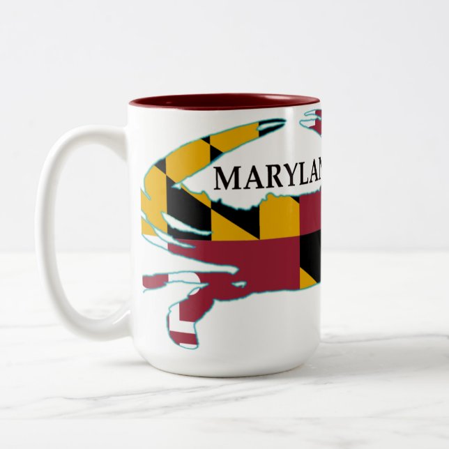 Maryland Flag Crab Mug (Left)