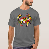 Maryland flag crab outline