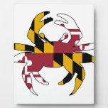 Maryland Flag Crab Plaque at Zazzle