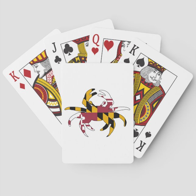 Maryland Flag Crab Poker Cards (Back)