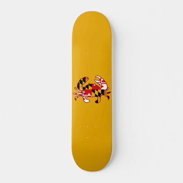 Maryland Flag Crab Skateboard (Front)
