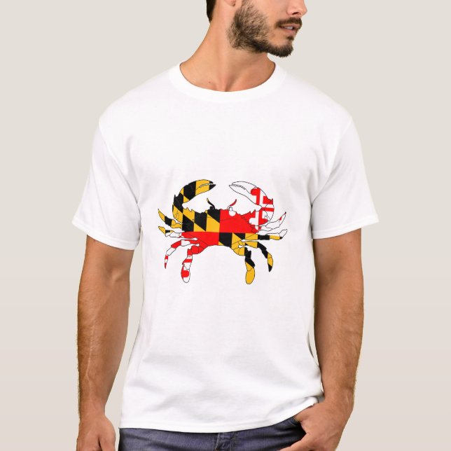 Maryland Flag Crab T-Shirt (Front)