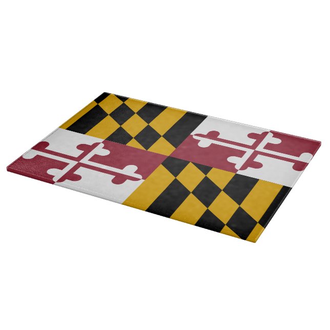 Maryland Flag Cutting Board (Corner)