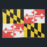 Maryland Flag Dish Towel<br><div class="desc">Maryland Flag for your kitchen!</div>