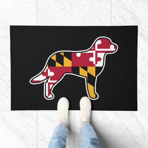 Maryland Flag Dog Chesapeake Bay Retriever Doormat