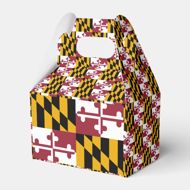 Maryland Flag Favor Boxes (Back Side)