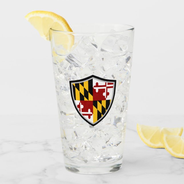 Maryland flag glass (Front Ice)