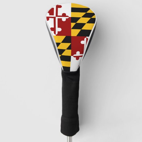 Maryland flag golf head cover