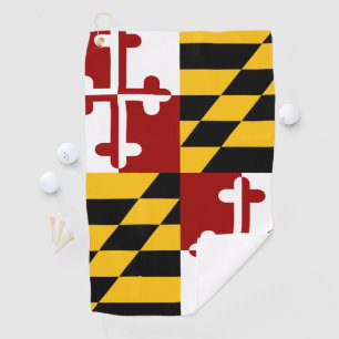 Maryland flag golf towel