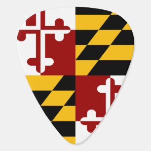 Maryland flag guitar pick