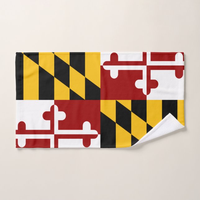 Maryland flag hand towel  (Hand Towel)